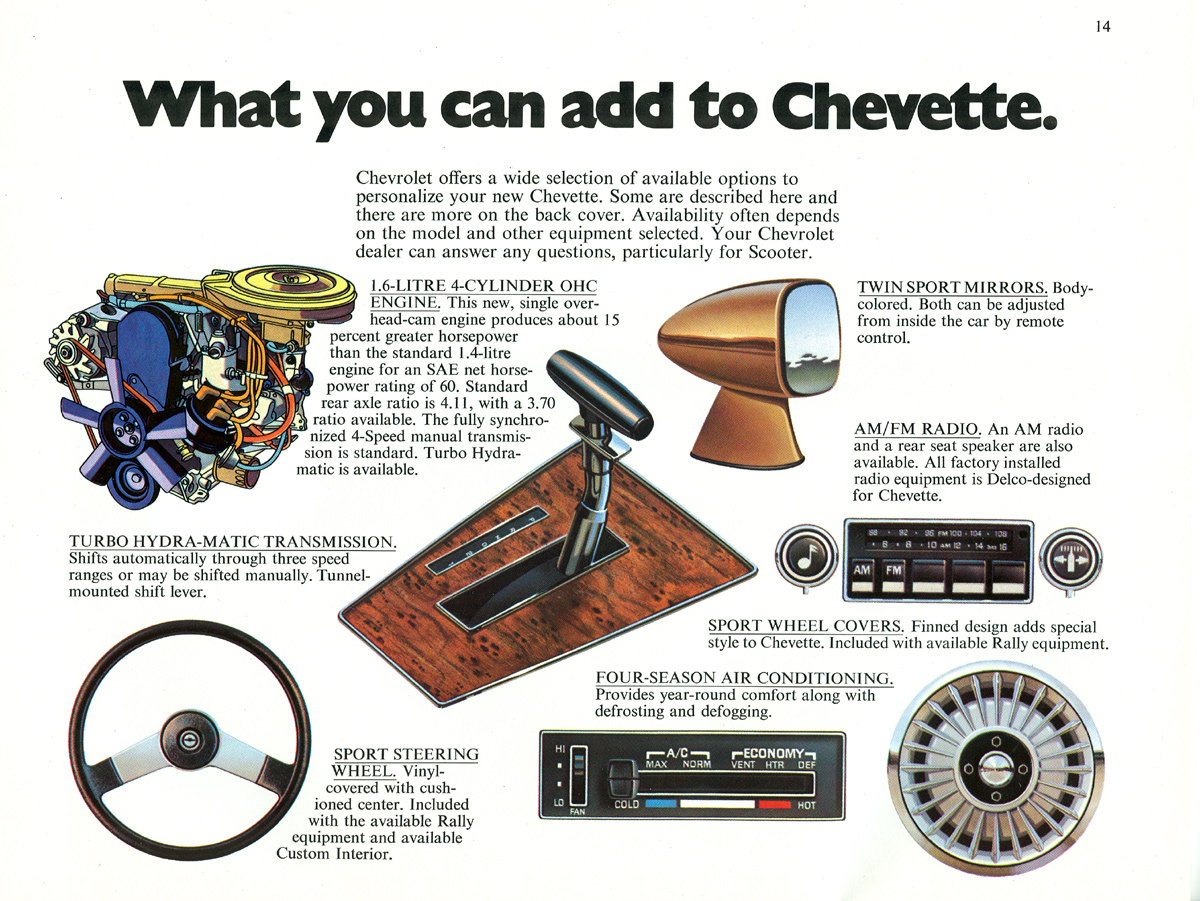 1976 Chev Chevette Brochure Page 3